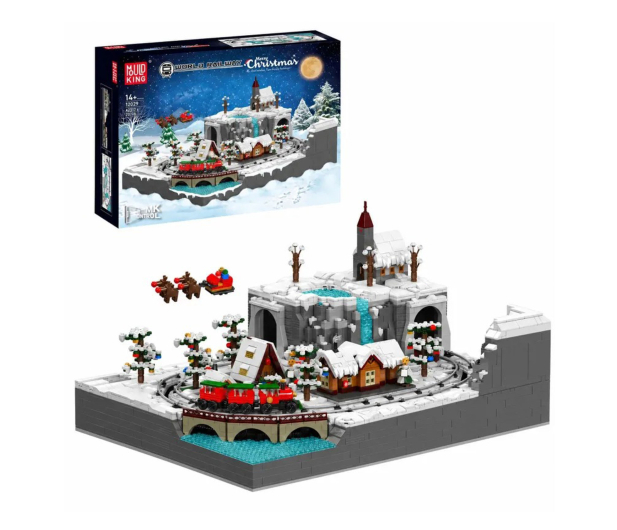 Mould King Klocki konstrukcyjne Świąteczny pociąg Wonderland 4232 el. - 1551642 - zdjęcie